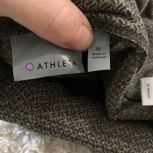 Athleta Metro Criss Cross High Waist Legging Green M - Picture 7 of 7